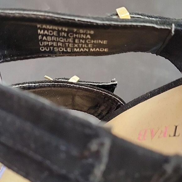 JUSTFAB MULTI-STRAP ADJUSTABLE BUCKLE BACK ZIP CLOSURE WOMEN"S SHOE - Picture 9 of 13